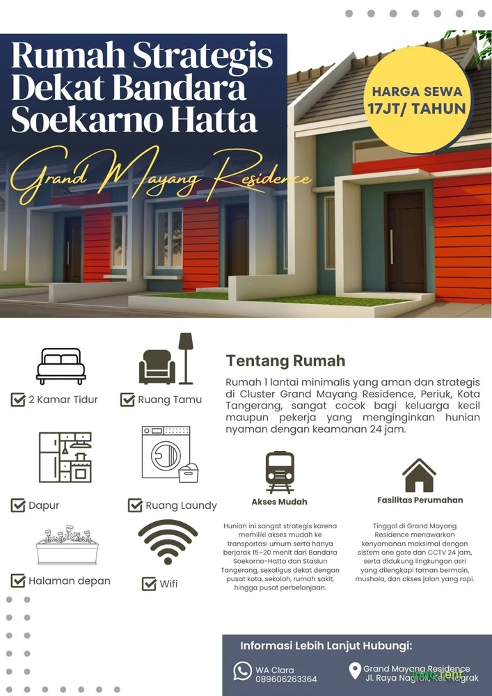 Rumah Strategis Dekat Bandara Soekarno Hatta