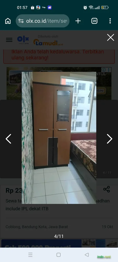 Sewa apartemen 2 Bedroom bandung Jarrdin 2