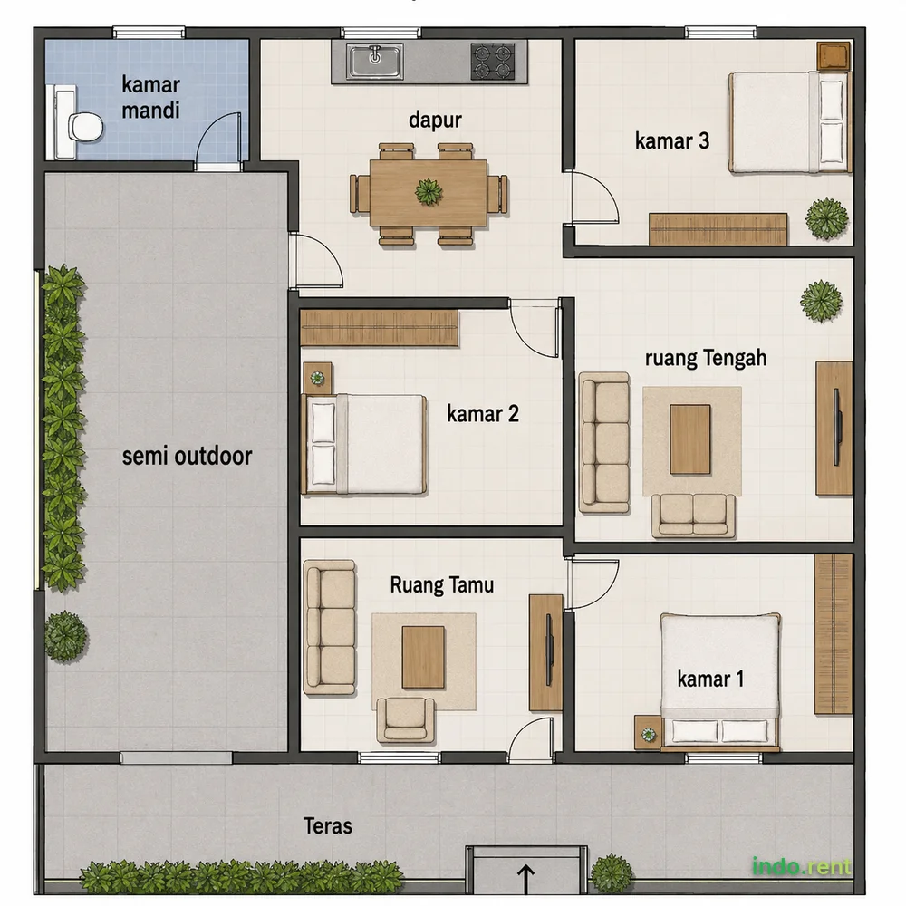 Rumah SHM Jakarta Timur Cibubur 3