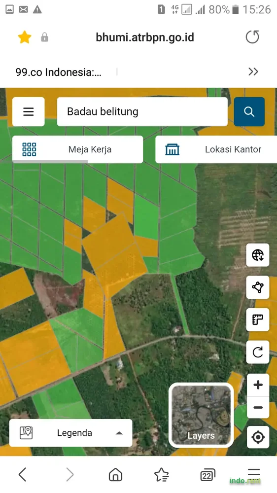 Tanah murah 7 hektar pinggir {{CONTACT}} raya di Belitung  3