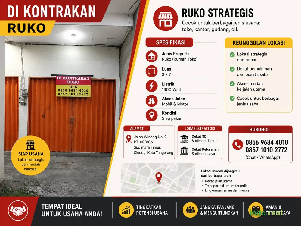 Dikontrakan Ruko