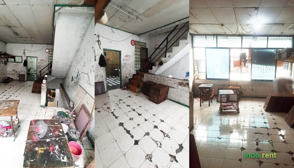 Disewakan Rumah Ruko 3 Lantai 5x15 Jelambar Barat Dekat Duta Mas Jalan 2 Mobil Cocok untuk Sablon Konveksi Gudang 2