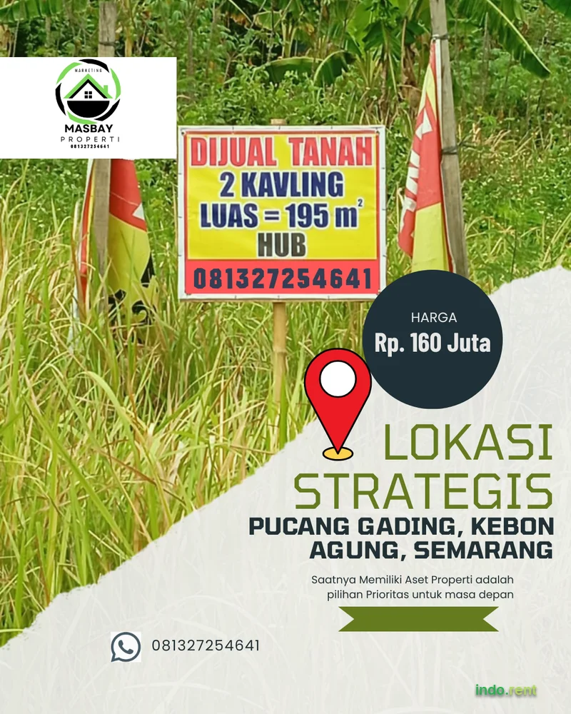Dijual Tanah di Pucang Gading Semarang Jawa Tengah