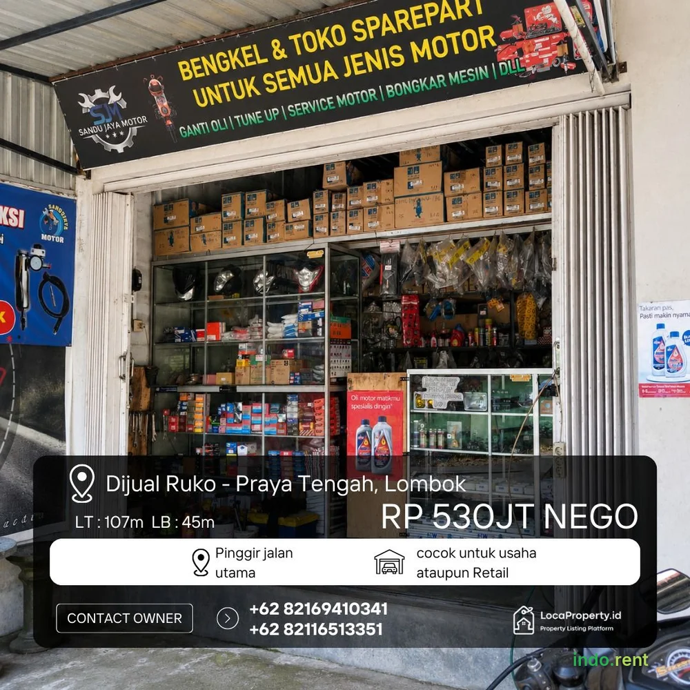 Di jual ruko pinggir jalan raya utama 2