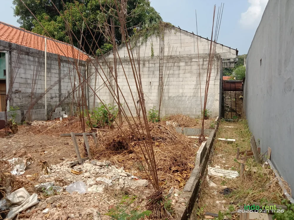 DI JUAL TANAH SIAP BANGUN SUDAH BERPONDASI BONUS SATU BANGUNAN SUDAH JADI