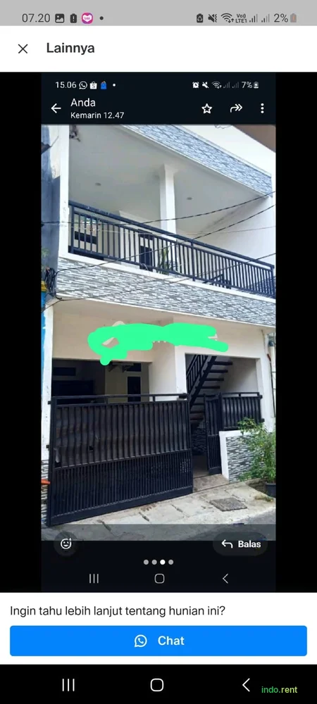 Dikontrakan rumah keroncong permai 2