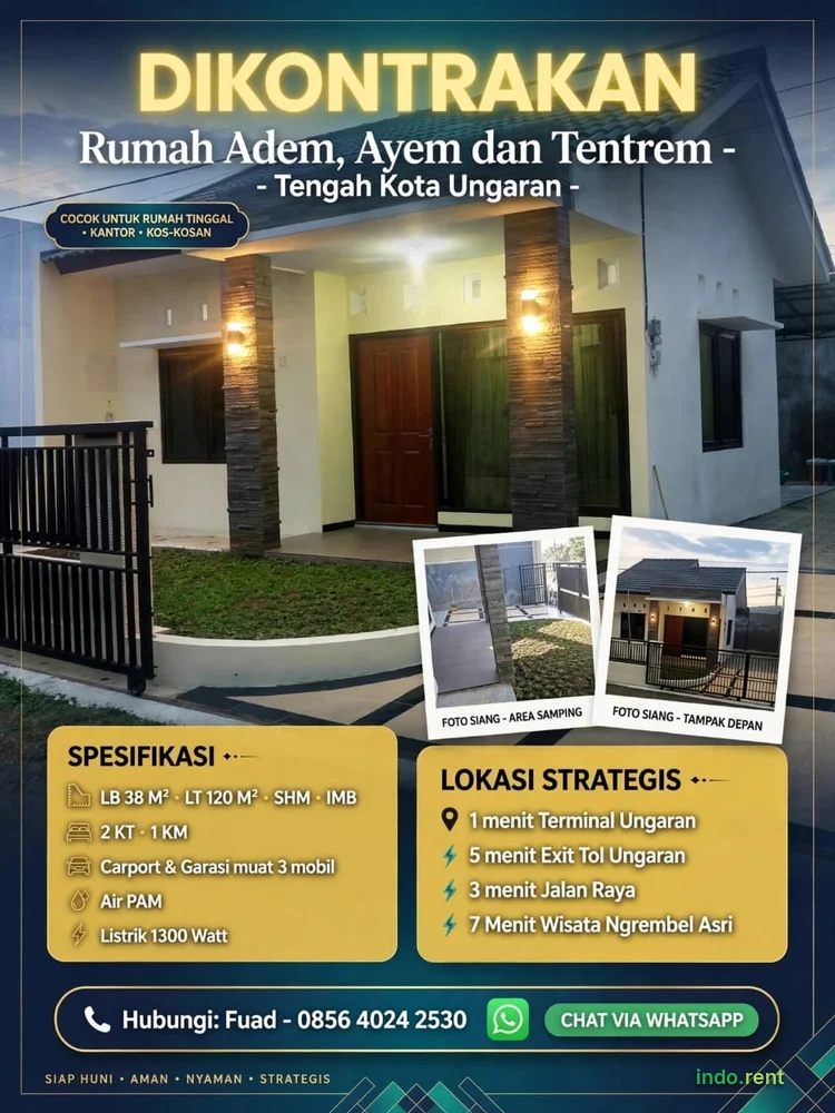 Disewakan rumah murah nyaman dan aman