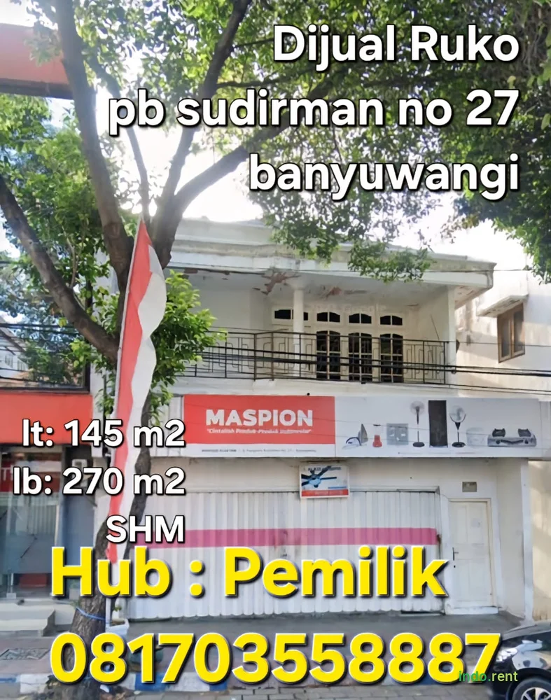 Di sewakan ruko 2 lantai