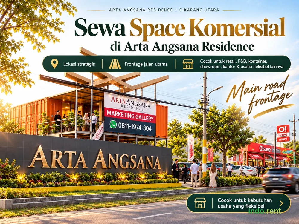 Disewakan Tanah Komersial 510m2 Cikarang, untuk Retail, F&B, dll 2