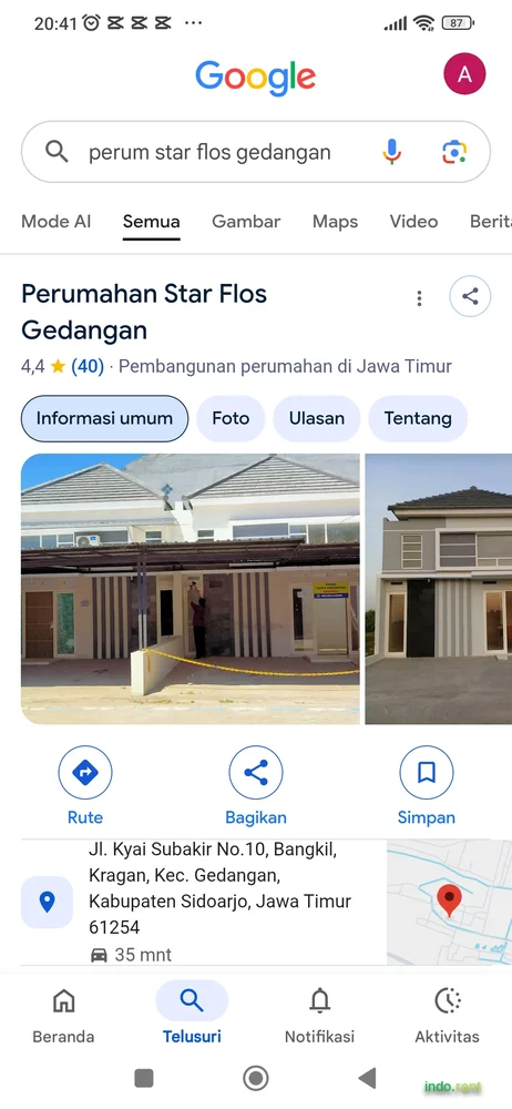 Di sewakan