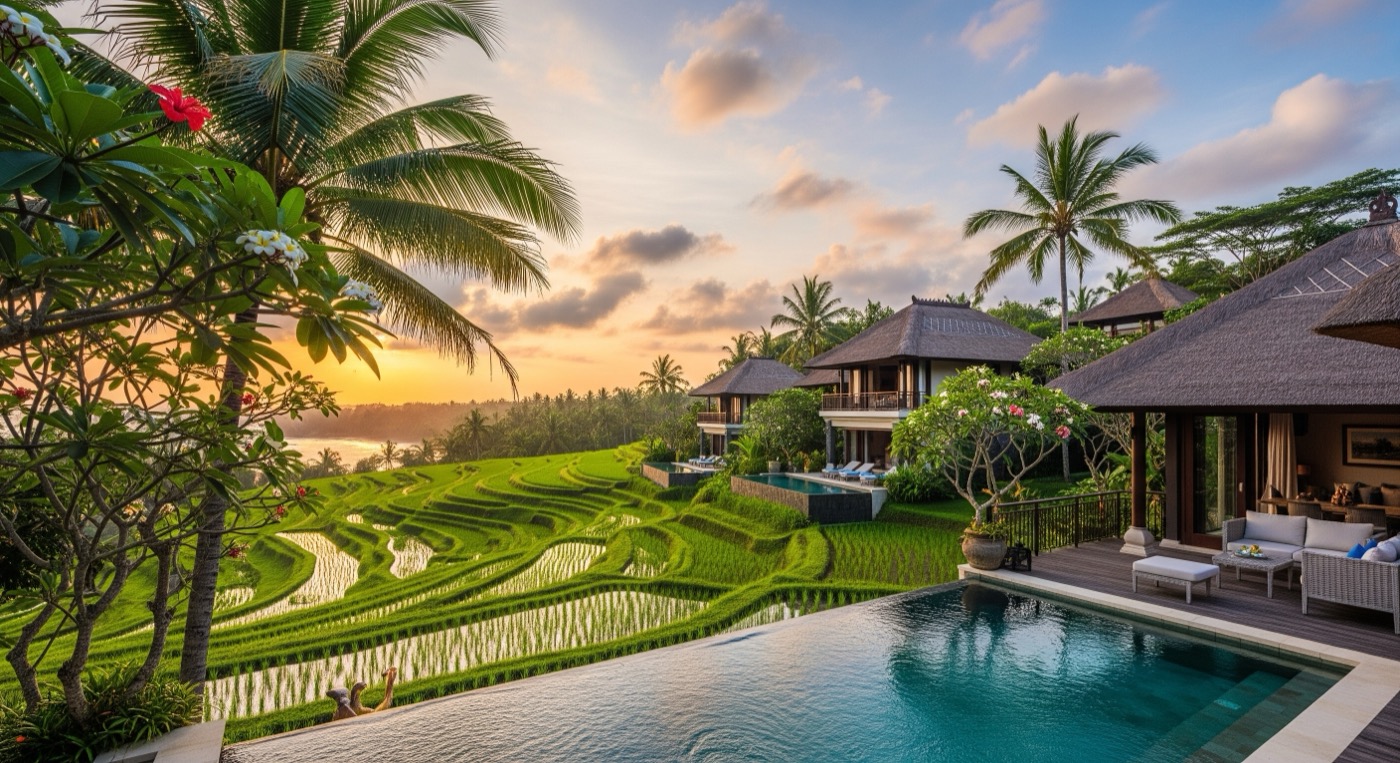 Tropical villa with pool in Bali